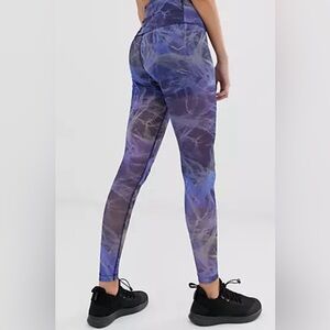 Nike Training Power Leggings, In Blue Tulle Mesh NWOT